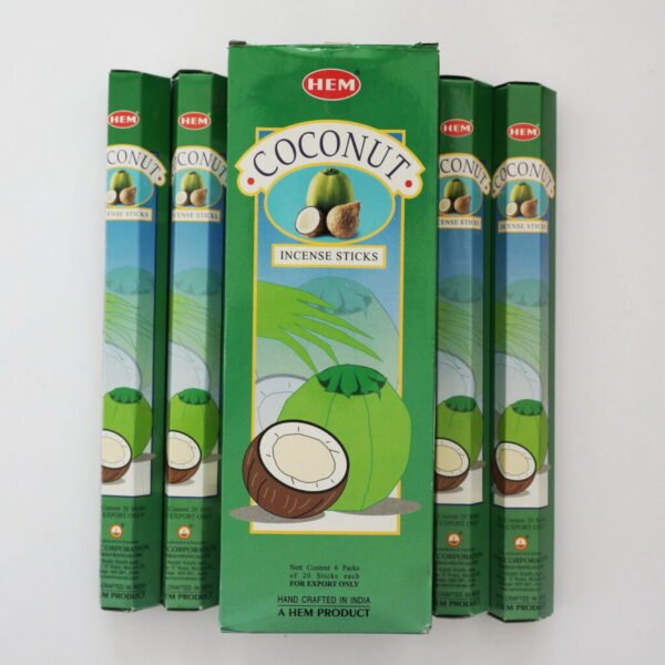 COCONUT <br> Incense - 6pks of 20